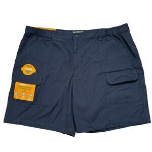 SAVANE *NEW* Hiking Shorts in Navy Blue Size 44 Mens Cotton Blend Cargo Pockets